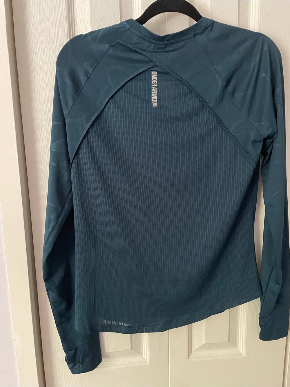 Under Armour Women's Teal Long-Sleeve Quarter-Zip Performance Top - Picture 2 of 4